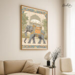 Majestic Maharaja Elephant Canvas Wall Art - Image 2