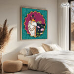 Auspicious Cow Canvas Wall Art - Image 2