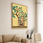 Deer Sheltern Canvas Wall Art - Image 2