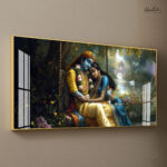 Radha and Krishna Swing Acrylic Wall Art - Image 2