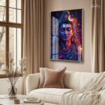 The Meditating Shiva Acrylic Wall Art - Image 2