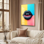 Pop Art Lips Acrylic Wall Art - Image 2