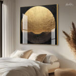 Golden Eclipse Acrylic Wall Art - Image 2