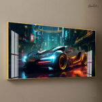 The Midnight Car Acrylic Wall Art - Image 2