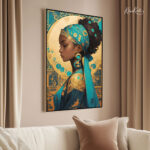 Azure Majesty Canvas Wall Art - Image 2