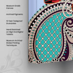 Royal Elephant Canvas Wall Art - Image 3