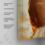 Golden Sun-Kissed Muse Canvas Wall Art - Image 3