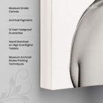 Citrus Bloom Muse Canvas Wall Art - Image 3