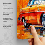 Azure Horizon Canvas Wall Art - Image 3