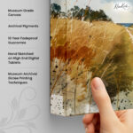 Golden Fields Journey Canvas Wall Art - Image 3