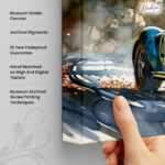 Emerald Speedster Canvas Wall Art - Image 3