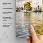 Golden Reflection Canvas Wall Art - Image 3