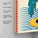 Folk Art Canvas Wall Art - Image 3