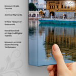Majestic Golden Temple Canvas Wall Art - Image 3