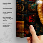 Sacred Wheel Canvas Wall Art - Image 3