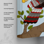 Folk Grandeur Canvas Wall Art - Image 3