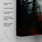 Golden Summit Canvas Wall Art - Image 3