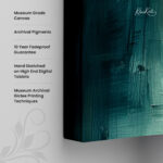 Emerald Radiance Canvas Wall Art - Image 3