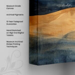 Indigo Sands Canvas Wall Art - Image 3