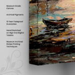 Golden Harbor Canvas Wall Art - Image 3