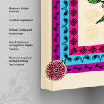 Folk Art Canvas Wall Art - Image 3