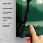 Emerald Escape Canvas Wall Art - Image 3