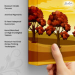 Golden Solstice Canvas Wall Art - Image 3