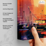 Golden Harbor Canvas Wall Art - Image 3