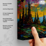 Midnight Surge Canvas Wall Art - Image 3