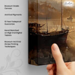 Gilded Port Canvas Wall Art - Image 3