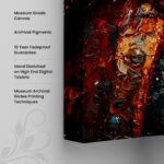 Regal Whimsy Canvas Wall Art - Image 3