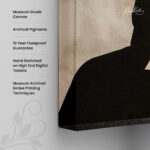 Lunar Silhouette Canvas Wall Art - Image 3