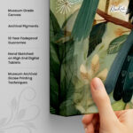 Whimsical Woodland Trio Canvas Wall Art - Image 3