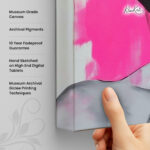 Neon Echoes Canvas Wall Art - Image 3