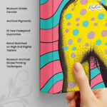 Psychedelic Pulse Canvas Wall Art - Image 3