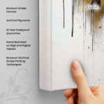 Golden Gaze Canvas Wall Art - Image 3