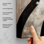 Sleek Shadows Canvas Wall Art - Image 3