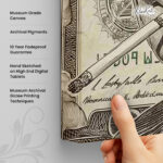 Billion Dollar Maverick Canvas Wall Art - Image 3