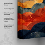 Celestial Waves Canvas Wall Art - Image 3