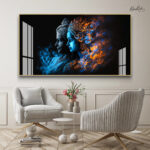 Shiva & Shakti Acrylic Wall Art - Image 3