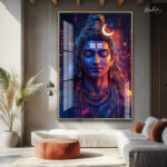 The Meditating Shiva Acrylic Wall Art - Image 3