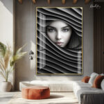 Abstract Woman Acrylic Wall Art - Image 3