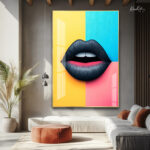 Pop Art Lips Acrylic Wall Art - Image 3