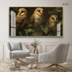 The Midnight Owls Acrylic Wall Art - Image 3