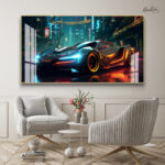 The Midnight Car Acrylic Wall Art - Image 3