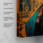 Azure Majesty Canvas Wall Art - Image 3