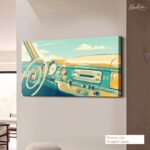 Retro Horizon Canvas Wall Art - Image 4