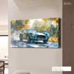 Emerald Speedster Canvas Wall Art - Image 4