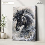Celestial Stallion Canvas Wall Art - Image 4