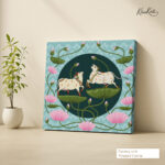 Sacred Lotus Path Canvas Wall Art - Image 4